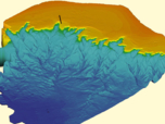 Figure 1: bloc diagramme 3D de la zone d'étude